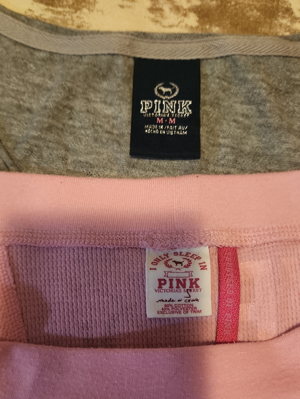 Pink VS Take My Photo Camera Tee and Thermal Boxer Breif Shorts. Top: M Short: S - Picture 2 of 4